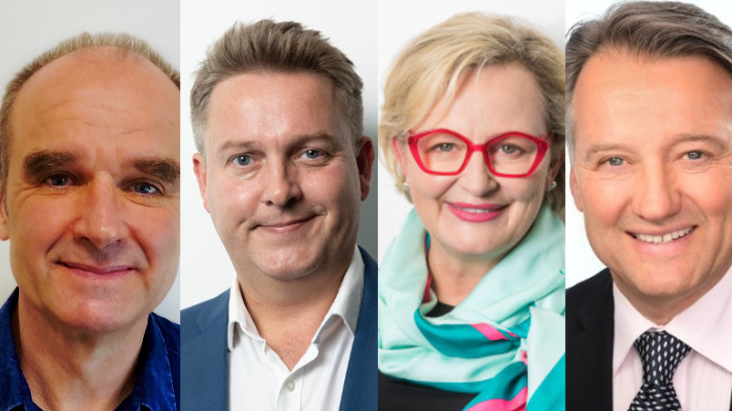 Seven's Craig Johnson, Nine's Richard Hunwick, ThinkTV's Kim Portrate, OzTam's Doug Peiffer