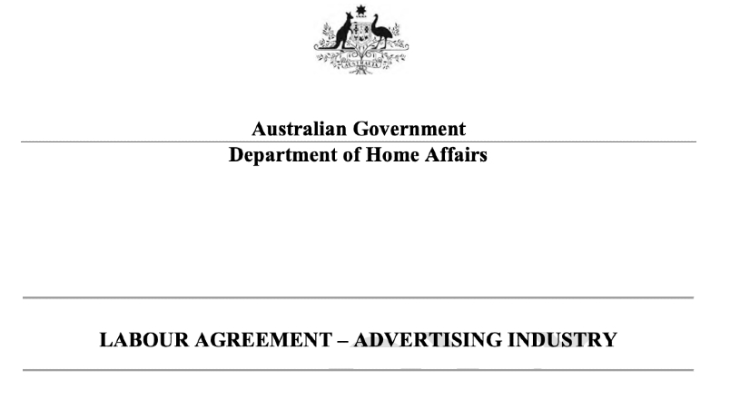 Advertising Industry Labour Agreement